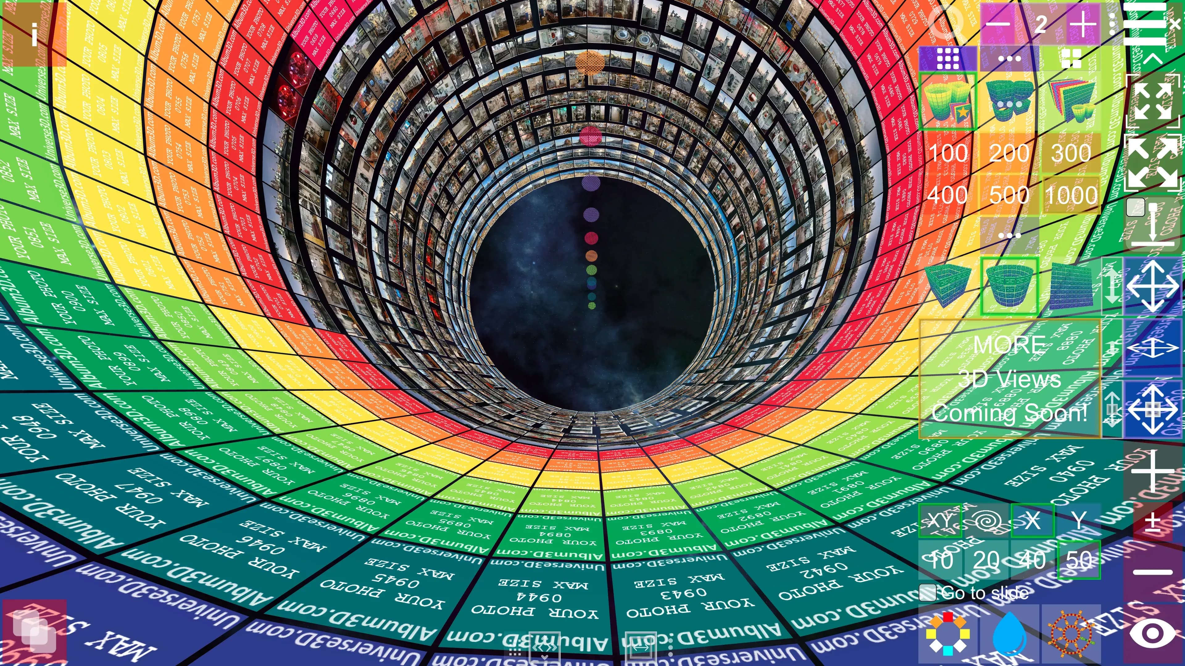 Album3D cylinder view screenshot