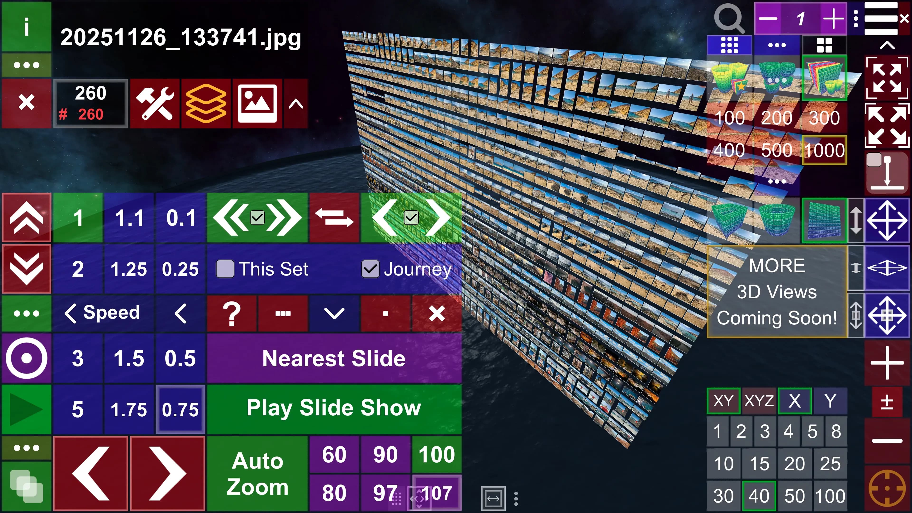 Album3D cylinder view screenshot - inside