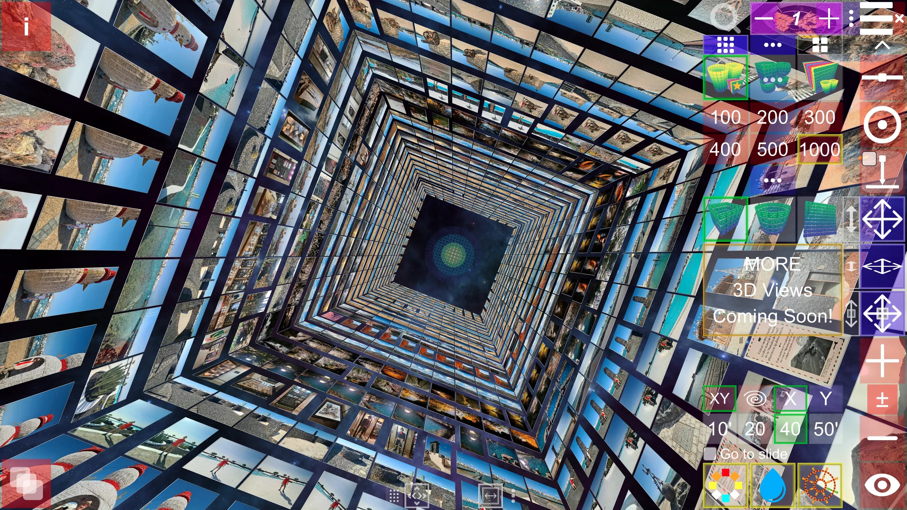 Album3D cylinder view screenshot - inside