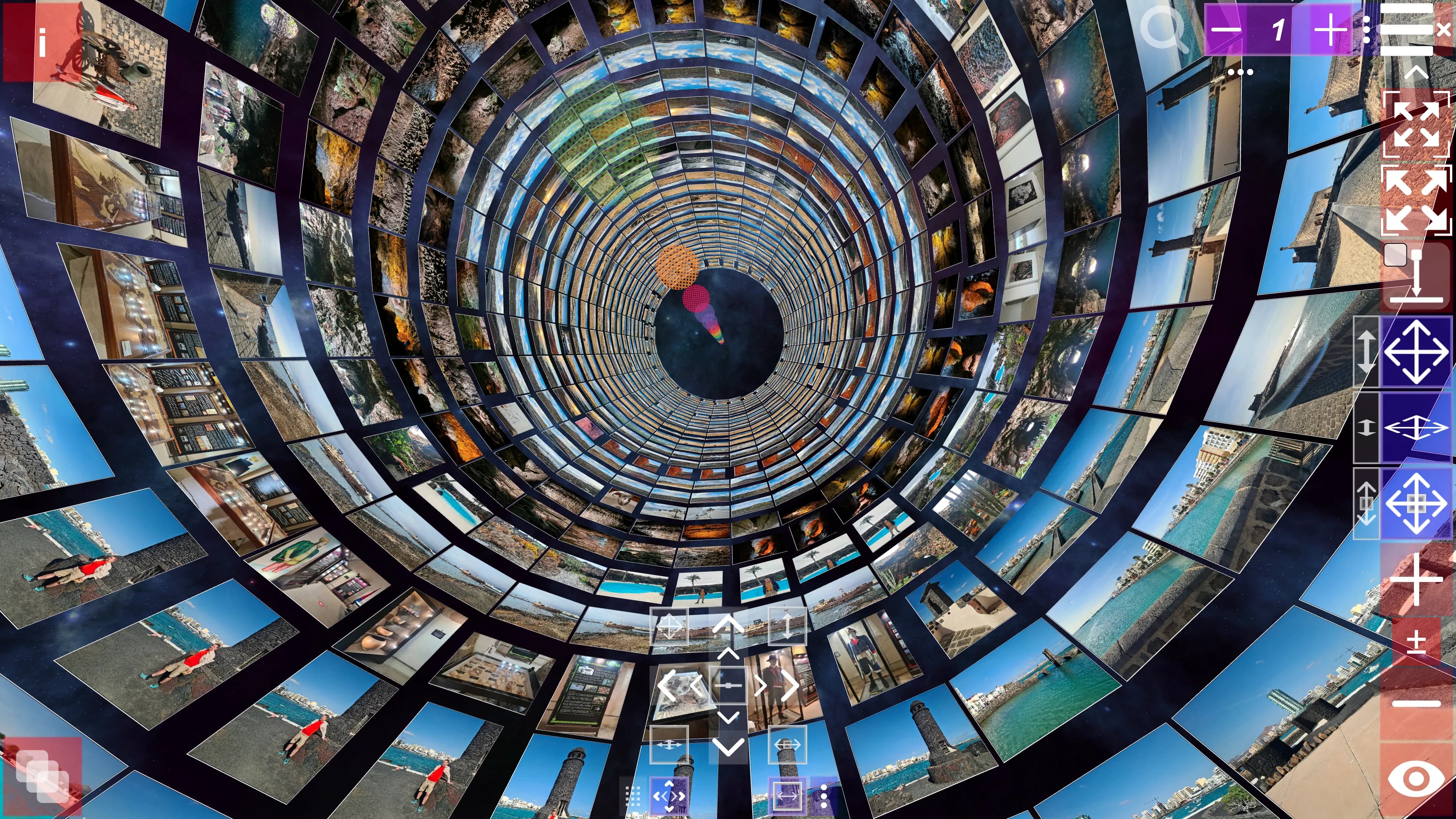 Screenshot of the main Album3D application interface